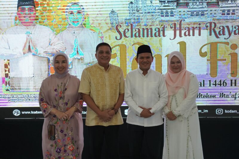 Hangat dan Penuh Kebersamaan, Open House Pangdam IM Jadi Momen Silaturahmi Idul Fitri. Foto: Dok. Pendam IM
