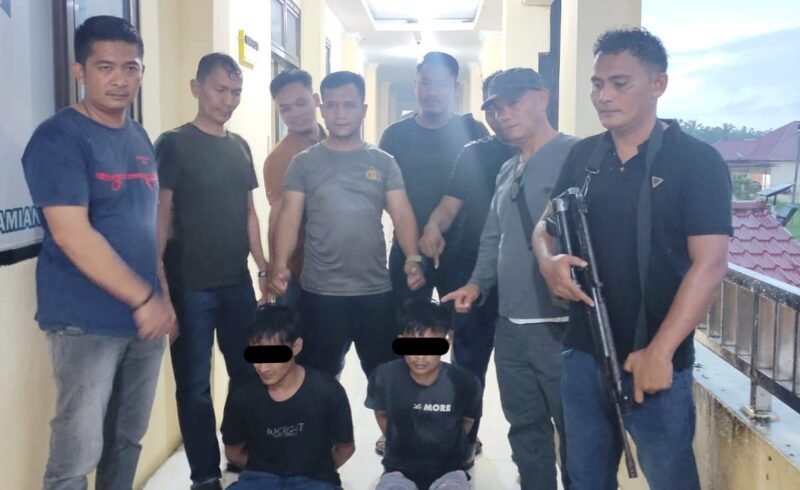 Kurang dari 24 Jam, Dua Pelaku Penganiayaan Berat di Aceh Tamiang Berhasil Ditangkap. Foto: Dok. Humas Polda Aceh