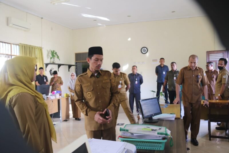 Usai Libur Lebaran, Bupati Aceh Barat Sidak ke Dinas dan Kecamatan: Kehadiran ASN Hampir 100 Persen. Foto: Dok. Diskominsa Aceh Barat