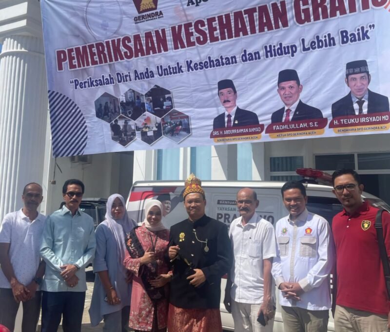 Fadhlullah: Gerindra Konsisten Bantu Rakyat, Kesehatan Prioritas Utama. Foto: Dok. Ist