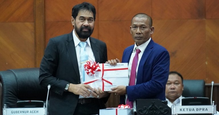 DPR Aceh Serahkan Laporan Reses I 2025. Foto: Dok. Ist