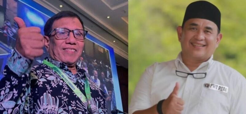Hendry Ch Bangun dan Zulmansyah Sekedang. Foto: Dok. Dok PWI