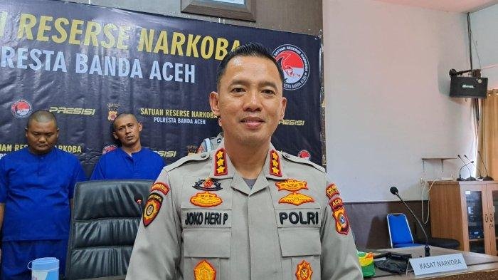 JOKO HERI PURWONO - Kapolresta Banda Aceh, Kombes Pol Joko Heri Purwono usai konferensi pers di Mapolresta Banda Aceh, Rabu (30/4/2025)