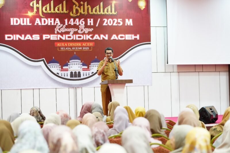 Marthunis Ajak Civitas Disdik Aceh Tanamkan Nilai Pengorbanan dan Integritas. Foto: Ist