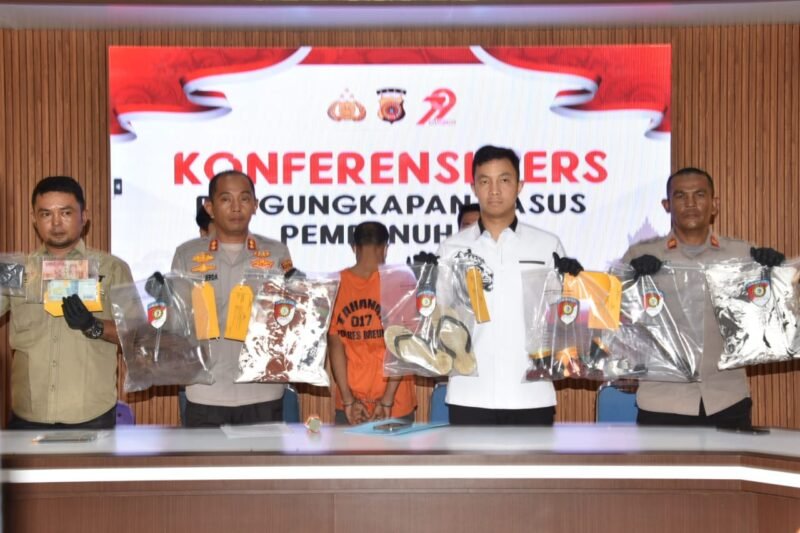 Polres Bireuen Berhasil Ungkap Kasus Pembunuhan, Pelaku Ternyata Orang Dekat Korban. Foto: ist