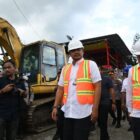 Bobby Nasution, usai melaksanakan Groundbreaking jembatan Idano Noyo di Desa Tuwuna, Nias Barat. FOTO: dok. Diskominfo SUMUT