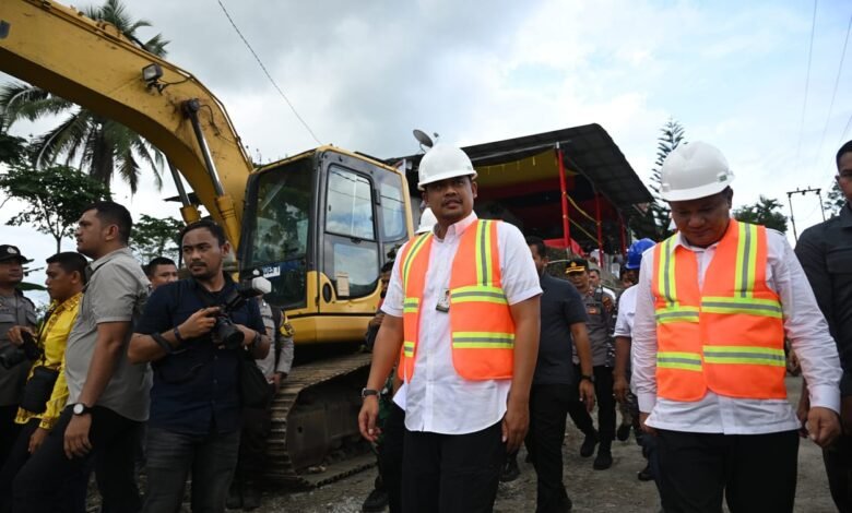 Bobby Nasution, usai melaksanakan Groundbreaking jembatan Idano Noyo di Desa Tuwuna, Nias Barat. FOTO: dok. Diskominfo SUMUT
