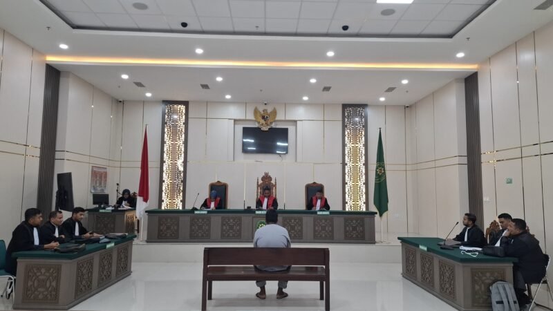 JPU Kejari Aceh Besar Tuntut 4 Tahun Penjara Terhadap Terdakwa Kasus Korupsi Dana SPP PNPM Simeulue Tiga. Foto: Dok. Pribadi/Acehnow