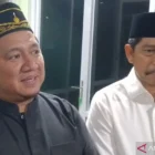 Wakil Bupati Penajam Paser Utara, Kalimantan Timur Abdul Waris Muin (kanan) bersama Bupati Mudyat Noor. ANTARA/Nyaman Bagus Purwaniawan.