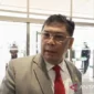 Ketua Komisi I DPR RI Utut Adianto di kompleks parlemen, Jakarta, Rabu (14/5/2025). (ANTARA/Bagus Ahmad Rizaldi)