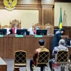 Sidang pembacaan dakwaan kasus dugaan korupsi Dinas Kebudayaan DKI Jakarta di Pengadilan Tindak Pidana Korupsi Jakarta, Selasa (17/6/2025) malam. DOK. ANTARA/Agatha Olivia Victoria