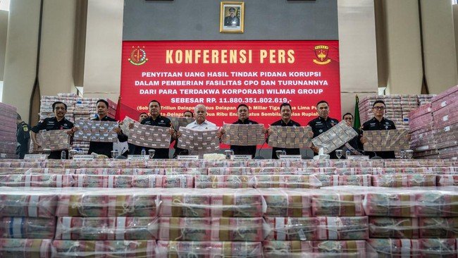 Kejaksaan Agung (Kejagung) membantah pernyataan dari Wilmar Group yang menyebut penyerahan uang Rp11,8 triliun sebagai bentuk dana jaminan.