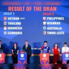 Pengundian atau drawing ASEAN Women’s Championship 2025 yang digelar di Hanoi, Vietnam, Senin (9/6), menempatkan Timnas Putri Indonesia di Grup A bersama tuan rumah Vietnam, Thailand, dan Kamboja. FOTO: DOK. PSSI
