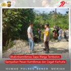 Bhabinkamtibmas Sapa Warga Tembolon, Sampaikan Pesan Kamtibmas dan Cegah Karhutla.Dok:(Ist)