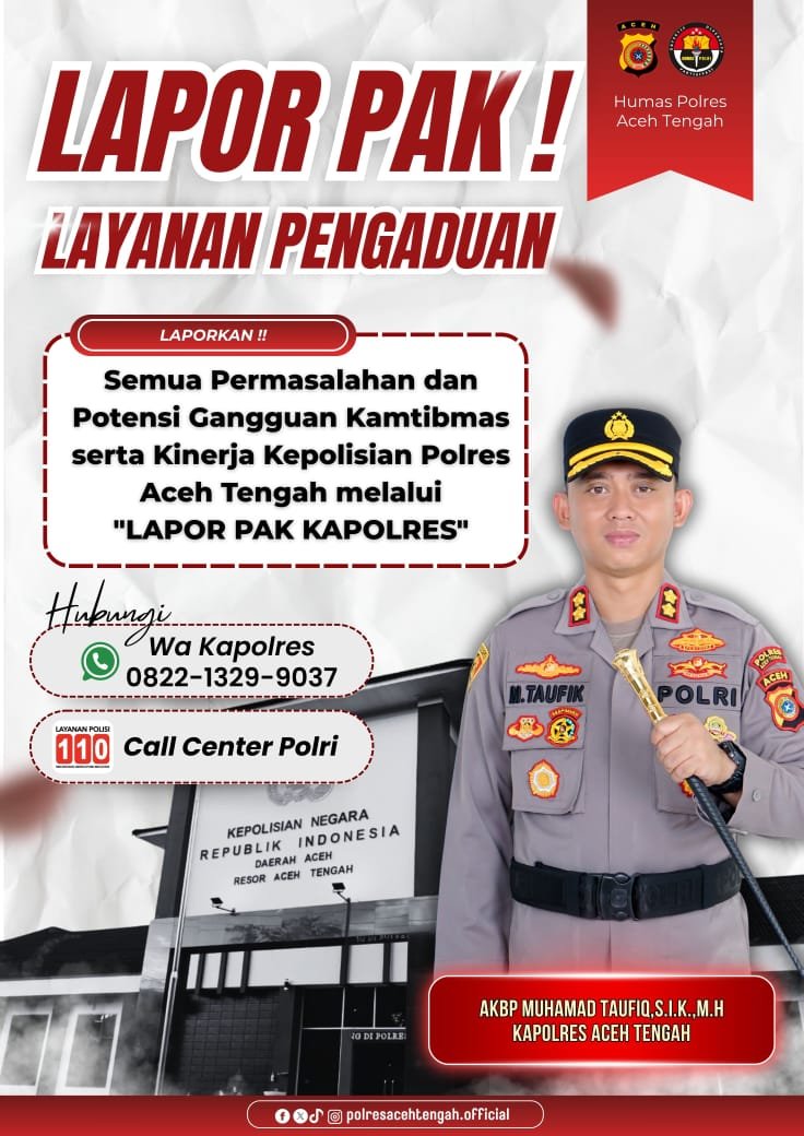 AKBP Muhamad Taufiq Luncurkan Layanan WhatsApp untuk Aduan Masyarakat. Foto: Ist