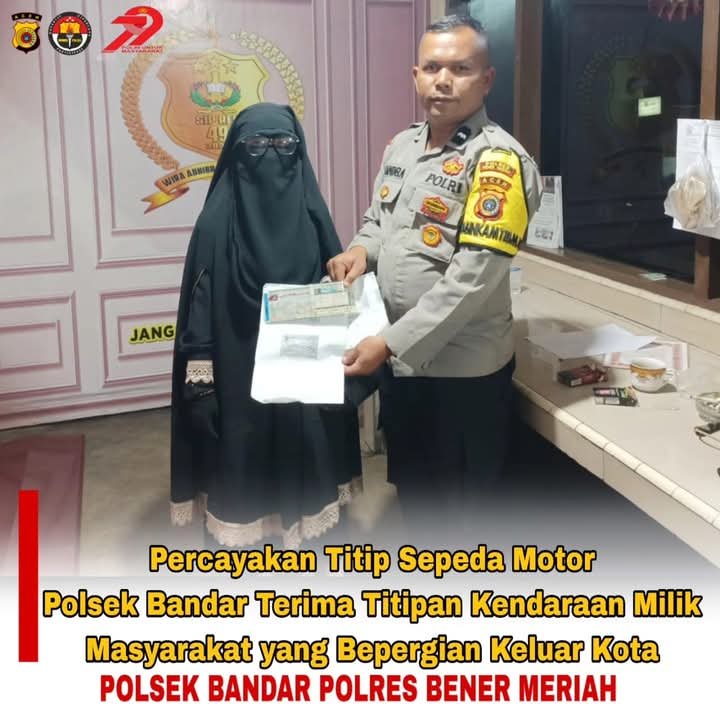 Polsek Bandar Hadirkan Solusi Aman Titip Kendaraan bagi Warga yang Bepergian. Foto: Ist