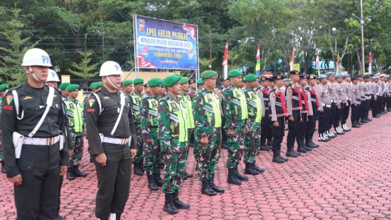 Kapolres Aceh Besar Pimpin Apel Operasi Patuh Seulawah 2025. (Foto Dok.)
