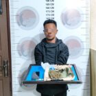 Diduga Simpan Ganja di Rumah Kebun, Seorang Pria Dibekuk Polisi beserta barang bukti.Jadi Pribadi Unggul.Foto.Dok: Rahmat Ramadhan/Acehnow