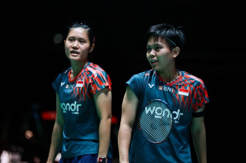 Penampilan Lanny Tria Mayasari/Siti Fadia Silva Ramadhanti saat berhadapan dengan pasangan Liu Sheng Shu/Tan Ning (1/China). Dok. PBSI