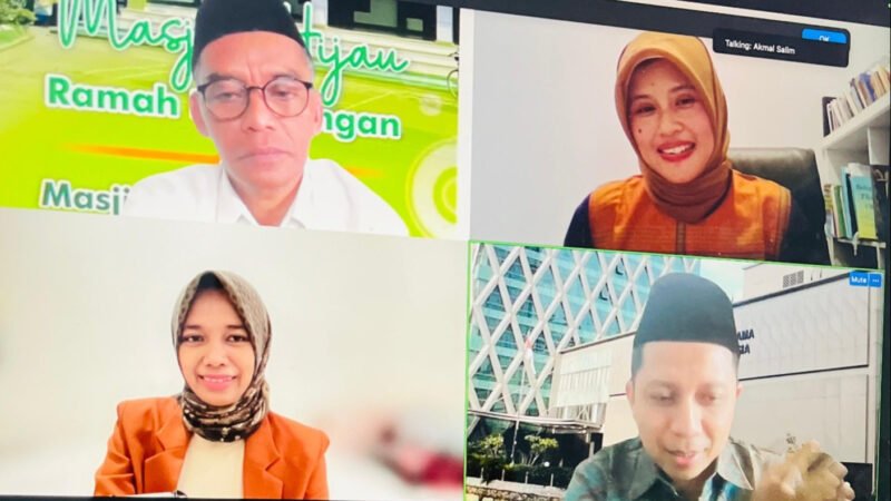 Webinar Ecotheology in Action bertema Jamaah Masjid Mengelola Sampah Merawat Lingkungan. dok. Kemenag RI