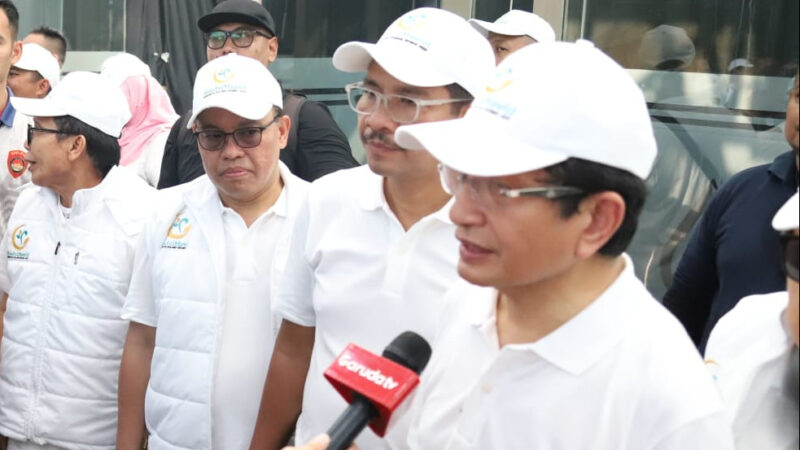 Menteri Agama Nasaruddin Umar Merespon Pertanyaan Terkait Peralihan Pelayanan Haji dari Kemenag di Jakarta, Minggu (24/8/2025). dok. Kemenag RI