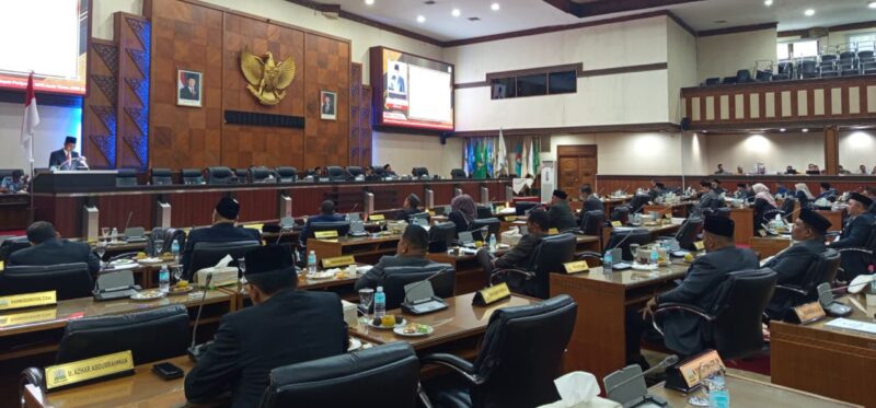 Rapat Paripurna DPR Aceh, Kamis 21/08/2025 (Foto:Dok.Ist)