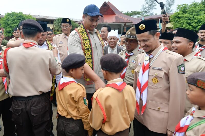 Menteri Pemuda dan Olahraga (Menpora) RI Dito Ariotedjo membuka Islamic Scout Camp of Hidayatullah (ISCH) III atau Jambore Ke-3 Satuan Komunitas (Sako) Pramuka Hidayatullah di Pondok Pesantren (Ponpes) Hidayatullah Gunung Tembak, Kota Balikpapan, Kalimantan Timur (Kaltim), Kamis (21/8/2025) pagi.(foto:bagus/kemenpora.go.id)