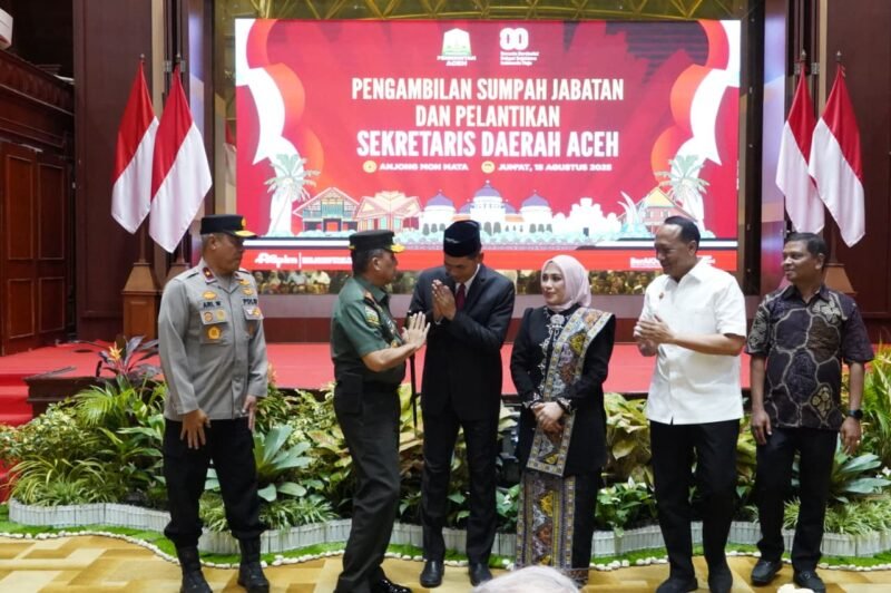 Pangdam IM Ucapkan Selamat kepada M. Nasir sebagai Sekda Aceh yang baru. dok. Pendam IM