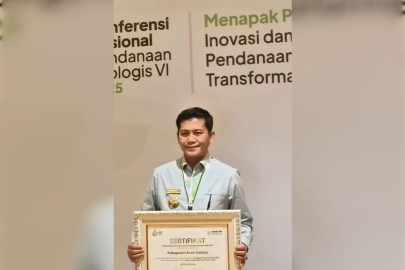 Bupati Aceh Selatan, H Mirwan MS, menghadiri Konferensi Nasional VI Pendanaan Ekologis Tahun 2025 yang berlangsung di Jakarta, Selasa (5/8/2025). Dok. Ist