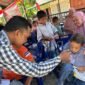 Nukman Piyeung, Eks Kombatan Aceh Rayeuk, bersama rekan-rekan seperjuangan turut serta dalam kegiatan syukuran dan doa bersama dalam rangka memperingati Hari Ulang Tahun (HUT) ke-80 Kemerdekaan Republik Indonesia. Foto:Dok