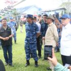 Wakil Menteri Pertahanan (Wamenhan) RI yang juga menjabat Sekretaris Dewan Pertahanan Nasional (DPN), Donny Ermawan Taufanto bersama Wakil Menteri ATR/BPN Ossy Dermawan, serta Kepala Staf TNI Angkatan Udara Marsekal TNI M. Tonny Harjono, meninjau langsung kegiatan demonstrasi Teknologi Modifikasi Cuaca (TMC) yang digelar oleh Dewan Pertahanan Nasional (DPN) bersama BMKG, BNPB, BRIN, PT Pindad, TNI AU, dan PT Smart Aviation, di Provinsi Lampung, Selasa (26/8/2025). dok. Kemenhan RI