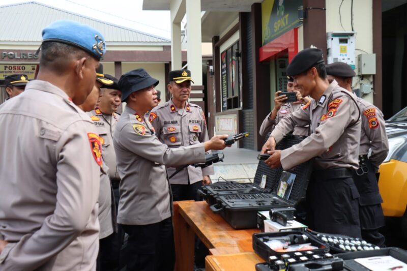 AKBP Muhamad Taufiq Pimpin Latihan Dalmas, Polres Aceh Tengah Siap Hadapi Dinamika Kamtibmas.Foto.(Dok:Humas Polres Aceh Tengah)