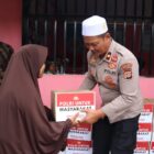 Polres Bener Meriah menyalurkan puluhan paket bantuan sosial kepada warga Desa Jamur Atu, Kecamatan Mesidah, pada Jumat (1/8/2025). Dok. Polres Bener Meriah