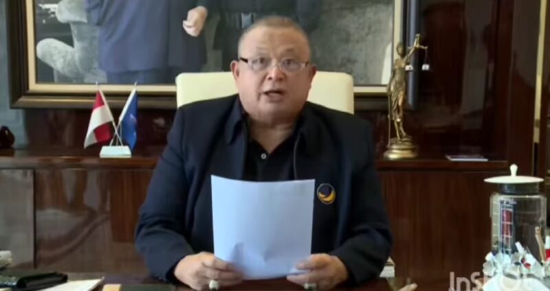 Sekretaris Jenderal Partai NasDem Hermawi F Taslim melalui siaran pers yang diterima, Minggu (31/8/2025). dok. partainasdem.id