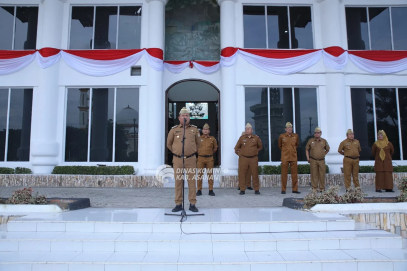 Apel gabungan yang dipimpin Wakil Bupati Asahan, Rianto SH, M.AP, Senin (04/08/2025) bukan sekadar rutinitas apel bulanan. dok. Diskominfo Kab. Asahan
