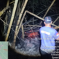 Karhutla yang melanda Kecamatan Rambatan, Kabupaten Tanah Datar, Provinsi Sumatera Barat, Rabu (13/8/2025). (BPBD Kabupaten Tanah Datar)