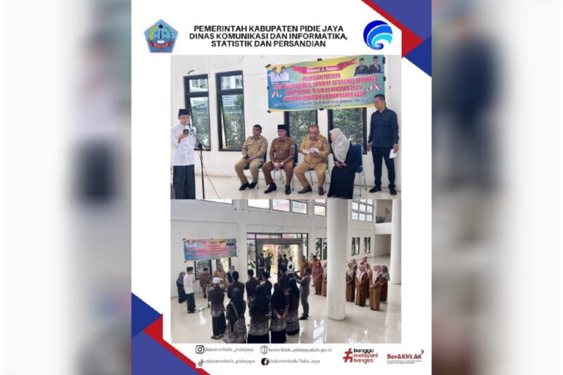 Banner Sekretaris Daerah (SEKDA) Kabupaten Pidie Jaya secara resmi melepas kontingen peserta Musabaqah Qira’atil Kutub (MQK) ke-IV tingkat Provinsi Aceh yang akan diselenggarakan pada 19 hingga 22 Agustus 2025 di Hotel Grand Aceh Syariah, Banda Aceh. dok. Pemkab Pidie Jaya