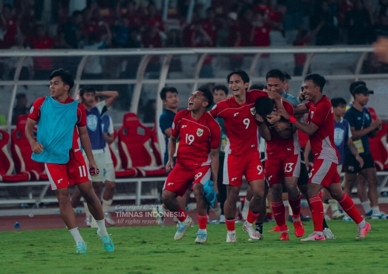 Timnas Indonesia U-23 lagi rayakan kemenangan. dok. PSSI