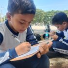 Siswa MIN 27 Aceh Besar wisata literasi ke Blang Padang, Banda Aceh, Kamis (21/08/2025). dok. MC ACEH BESAR