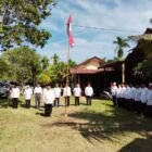 Upacara Peringatan HUT RI Ke-80 Oleh Anggota Forum Mantan Canat Aceh Besar dan Anggota Balai Pengajian Arba'in Lamsayun, Berlangsung di Komplek Balai Arba'in Lamsayun, Ingin Jaya, Aceh Besar, Minggu (17/08/2025). DOK. MC ACEH BESAR
