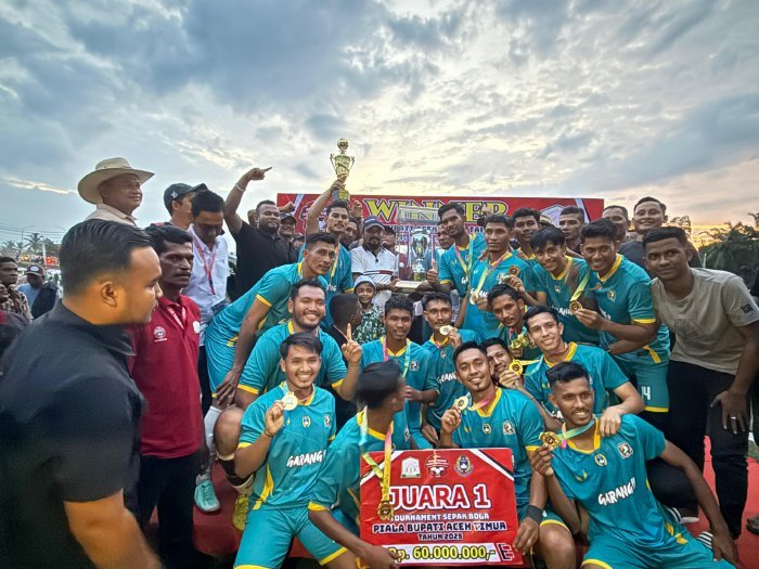 Turnamen Piala Bupati Aceh Timur Sukses, Pante Bidari Raih Gelar Juara. dok. Diskominfo Kab. Aceh Timur