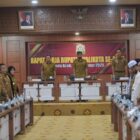 Gubernur Aceh, Muzakir Manaf didampingi Wakil Gubernur Aceh, Fadhlullah, SE, Sekda Aceh, M. Nasir Rapat Kerja Bupati/Walikota Se-Aceh di Gedung Serbaguna Setda Aceh, Senin, 08 September 2025. dok. Ist