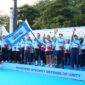 Wakil Menteri Pertahanan Republik Indonesia (Wamenhan RI) Donny Ermawan Taufanto bersama pejabat Eselon I dan II Kemhan mengikuti kegiatan Bela Negara Fun Run Tahun 2025 yang berlangsung di Plaza Timur Gelora Bung Karno (GBK), Jakarta, Minggu (7/9/2025). dok. Kemenhan RI
