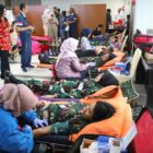 Kementerian Pertahanan (Kemhan) kembali menyelenggarakan kegiatan donor darah rutin di Gedung Suprapto Kemhan, Jakarta, Jumat (12/9/2025). Dok. Kemenhan RI