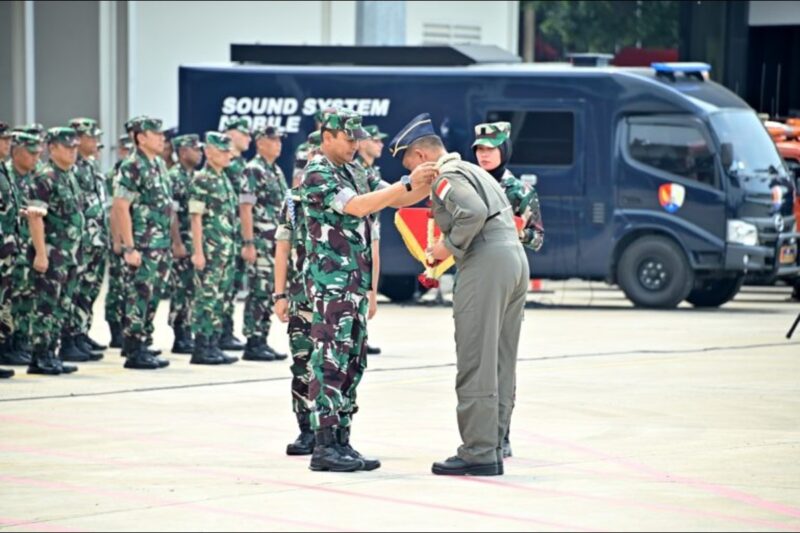 Satuan Tugas (Satgas) Garuda Merah Putih-II telah tiba di Tanah Air setelah menyelesaikan misi kemanusiaan berupa pengiriman bantuan melalui udara (airdrop) ke Jalur Gaza, Palestina. dok. Kemenhan RI