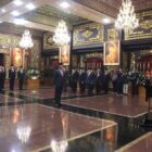 akil Menteri Pertahanan Republik Indonesia, Donny Ermawan Taufanto, memimpin acara Pengangkatan Sumpah, Pelantikan, dan Serah Terima Jabatan Pimpinan Tinggi di lingkungan Kementerian Pertahanan (Kemhan). dok. Kemhan RI