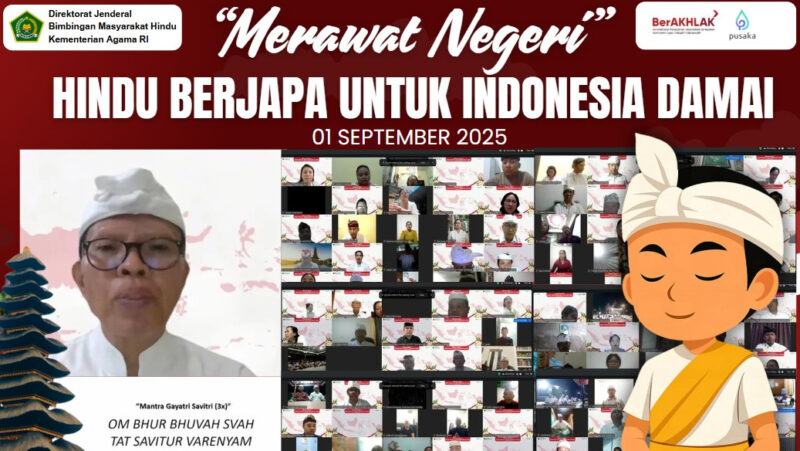 Direktorat Jenderal Bimbingan Masyarakat Hindu Kementerian Agama mengadakan doa bersama bertajuk