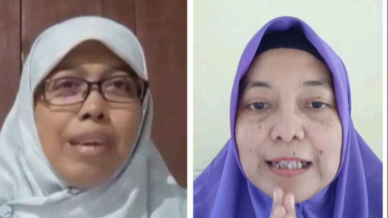 Hayyu Simpuh Kantiasih dan Hamida Sofia, guru PAI non PNS ini berterima kasih kepada pemerintah sudah menaikkan TPG. dok. Kemenag RI