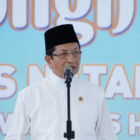 Menag saat bicara pada Tabligh Akbar Universitas Hasanuddin (UNHAS), Makassar, Sabtu (13/9/2025). dok. Kemenag RI