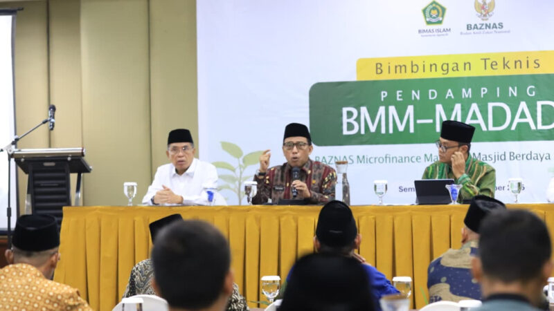 Rapat Baznas Microfinance Masjid (BMM) – Masjid Berdaya Berdampak (MADADA). dok. Kemenag RI